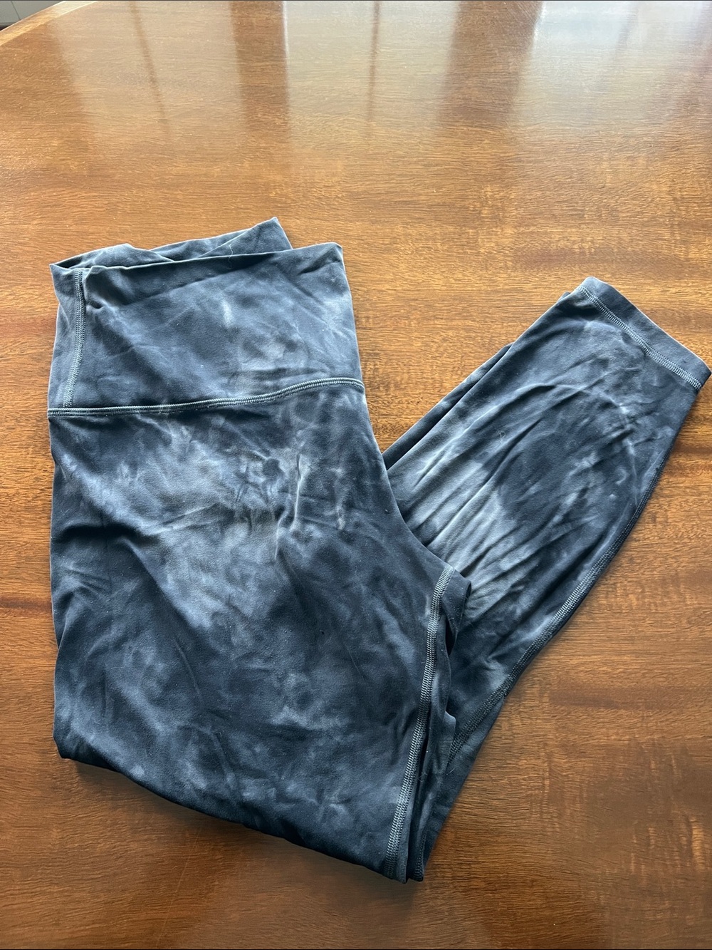 Woman’s Lululemon Black Tie-Dye Leggings
